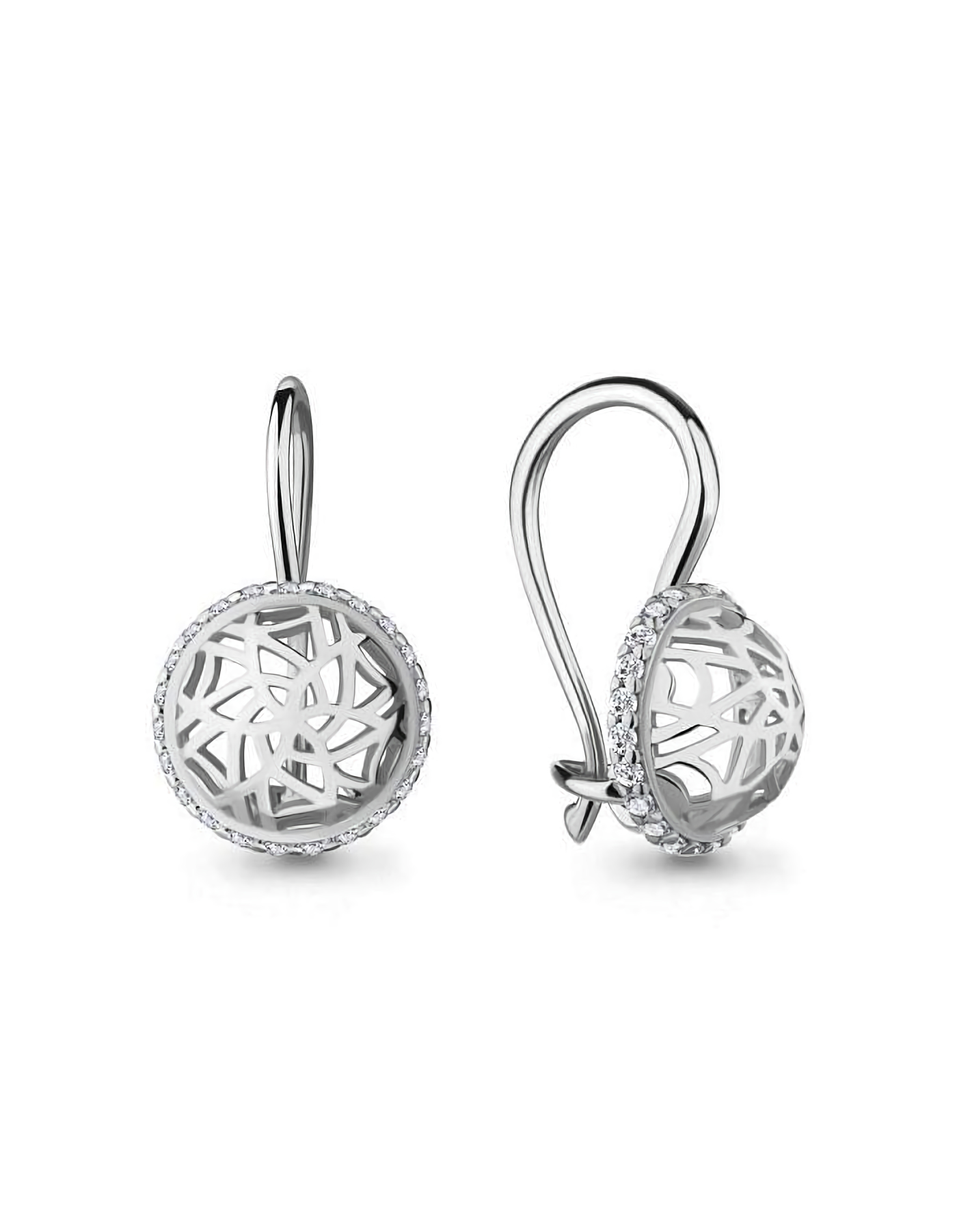 

Серьги из серебра TEO MAORI 848401А.5, фианит, 848401А.5