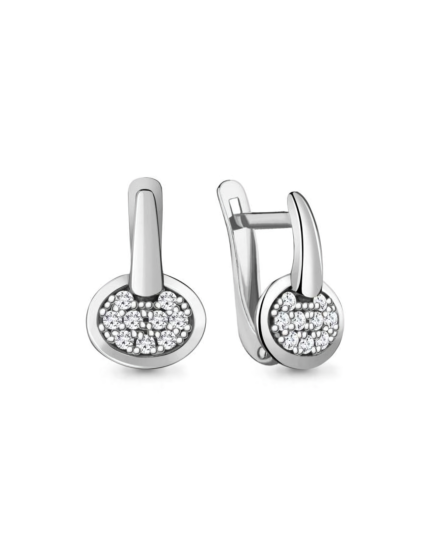 

Серьги из серебра TEO MAORI 848360А.5, фианит, 848360А.5