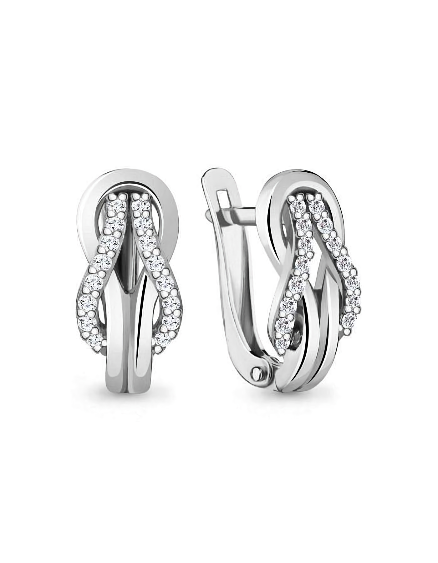 

Серьги из серебра TEO MAORI 848352А.5, фианит, 848352А.5