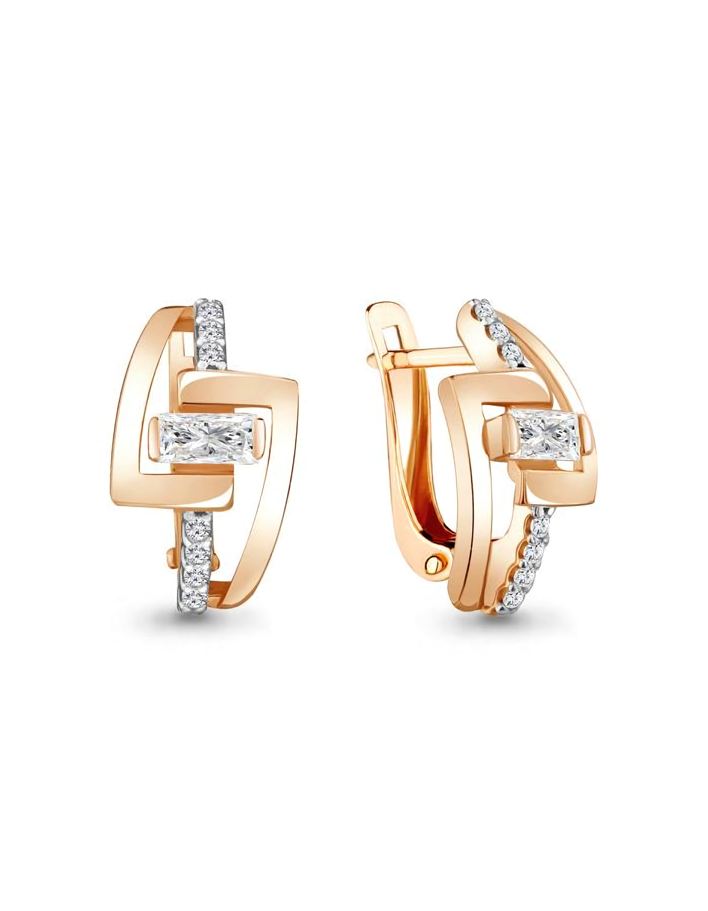 

Серьги из серебра TEO MAORI 848273А.6, фианит, 848273А.6