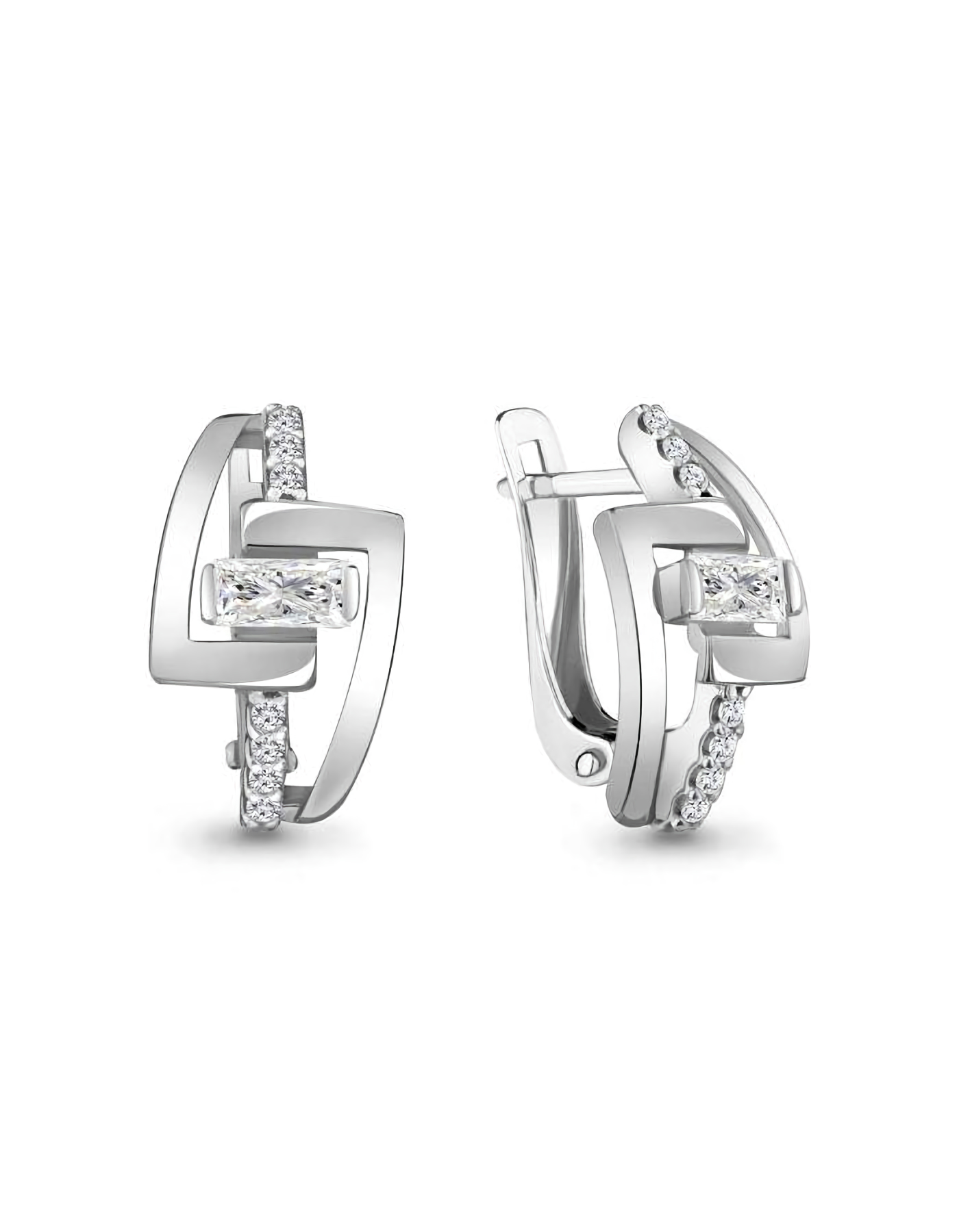 

Серьги из серебра TEO MAORI 848273А.5, фианит, 848273А.5