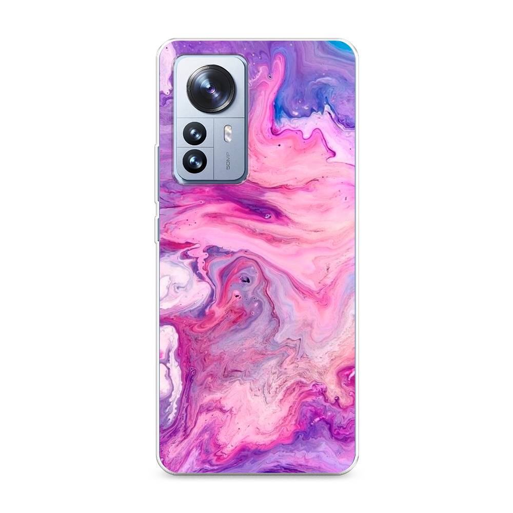 

Чехол на Xiaomi 12 Pro "Нежно-розовая абстракция", Розовый, 314450-3