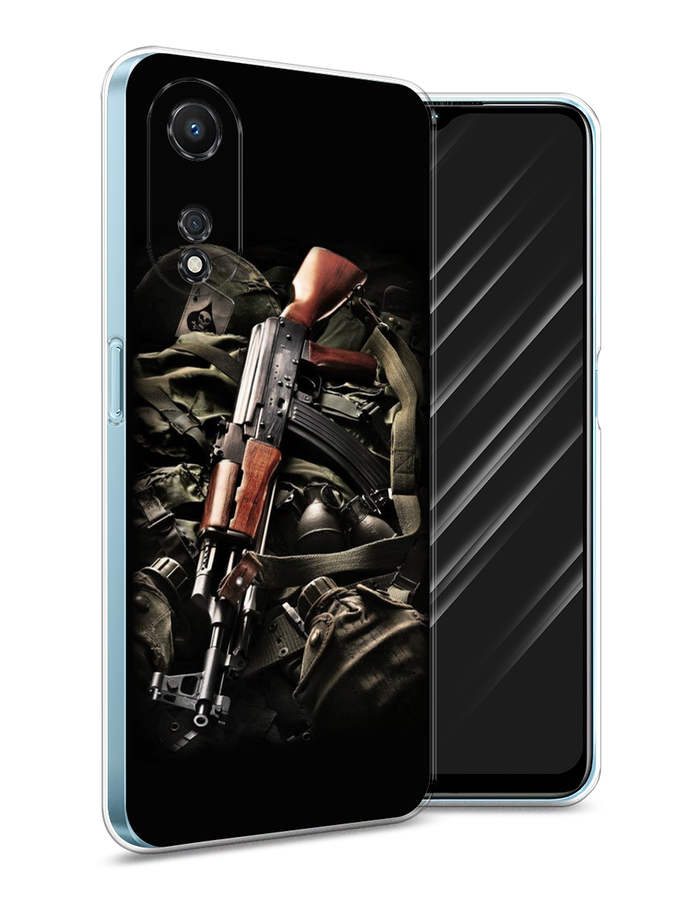 

Чехол Awog на Oppo A58 5G "Енот с мороженым", Бежевый;серый, 2512450-10