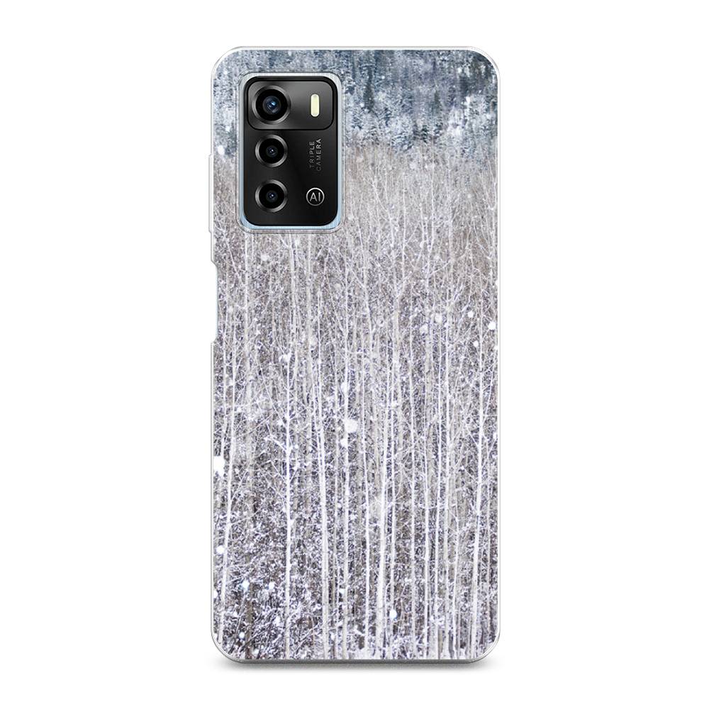 

Чехол для ZTE Blade A72/V40 Vita "Снежный лес", Бежевый;серый;белый, 135450-5