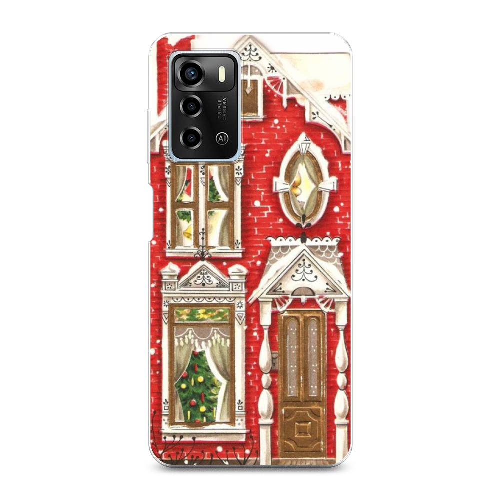 

Чехол для ZTE Blade A72/V40 Vita "Пряничный домик", Белый;красный;зеленый, 135450-5