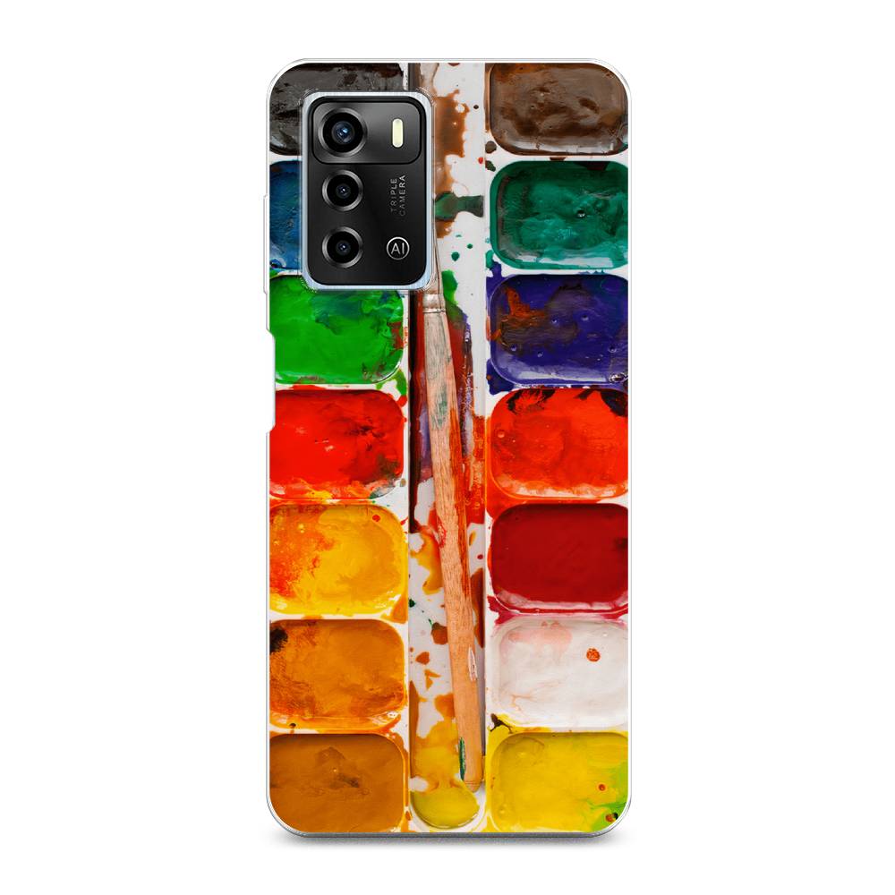 

Чехол для ZTE Blade A72/V40 Vita "Акварель", 135450-4