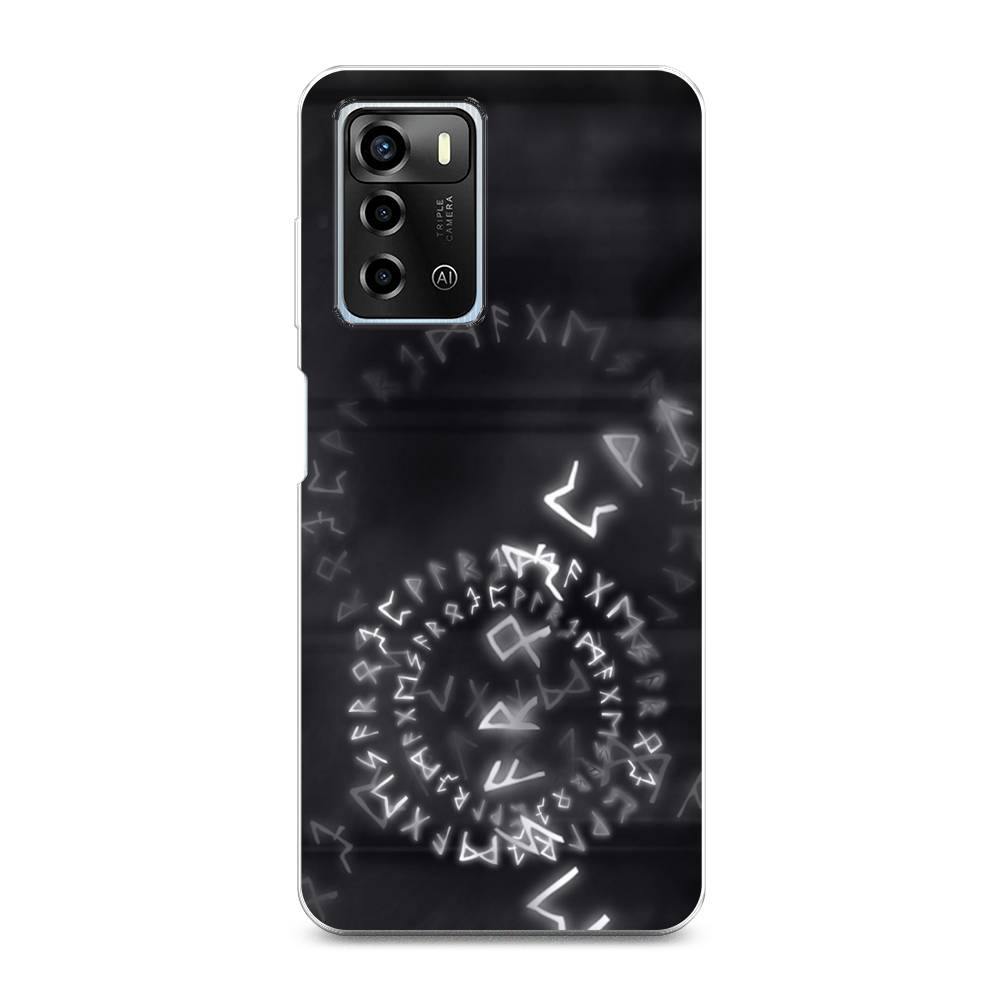 

Чехол для ZTE Blade A72/V40 Vita "Руны", Серый;черный, 135450-3