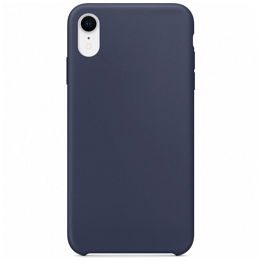

Накладка силикон Silicone Case для iPhone Xs Max Dark Blue, Синий