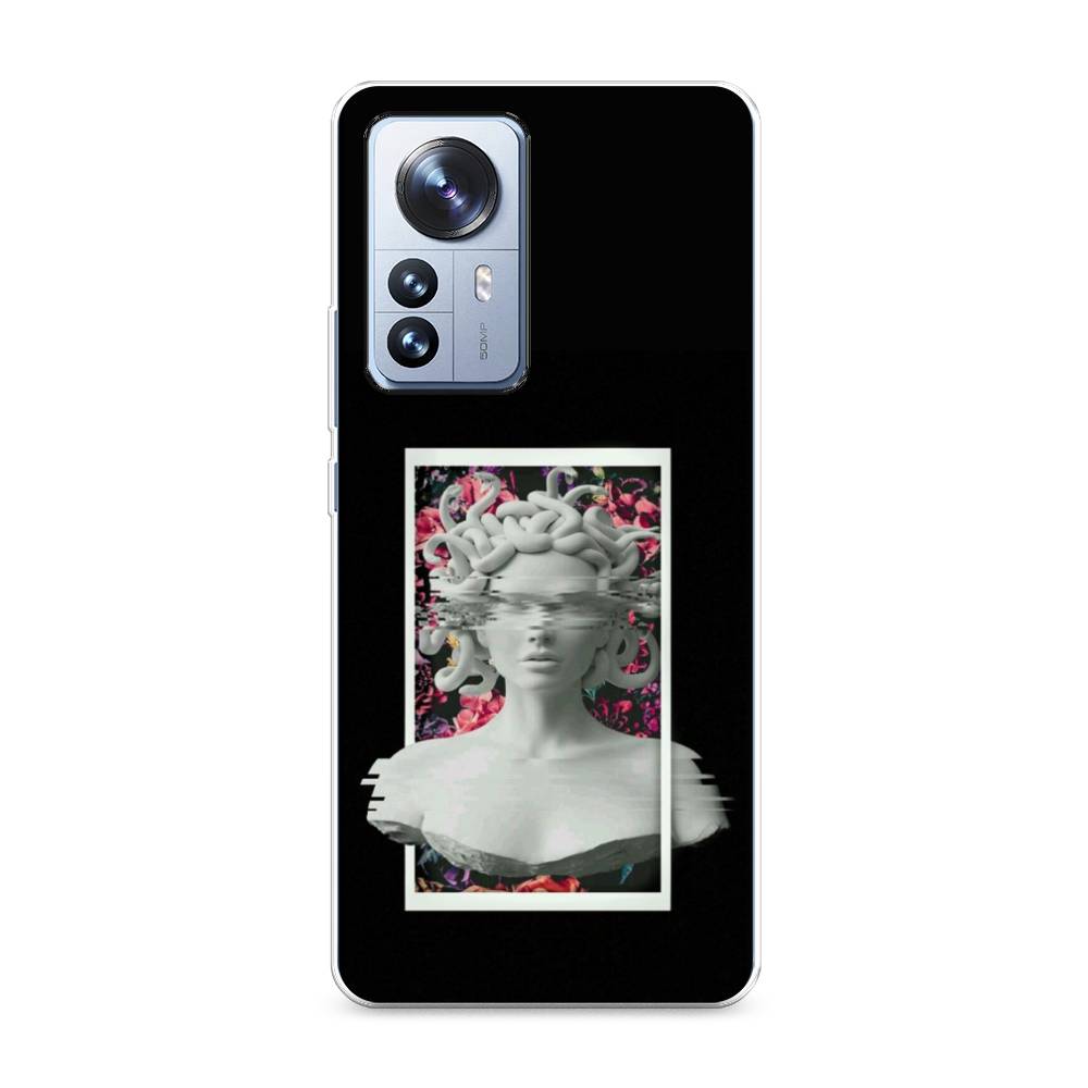 

Чехол на Xiaomi 12 Pro "Web Punk Медуза Горгона", Черный;серый, 314450-6