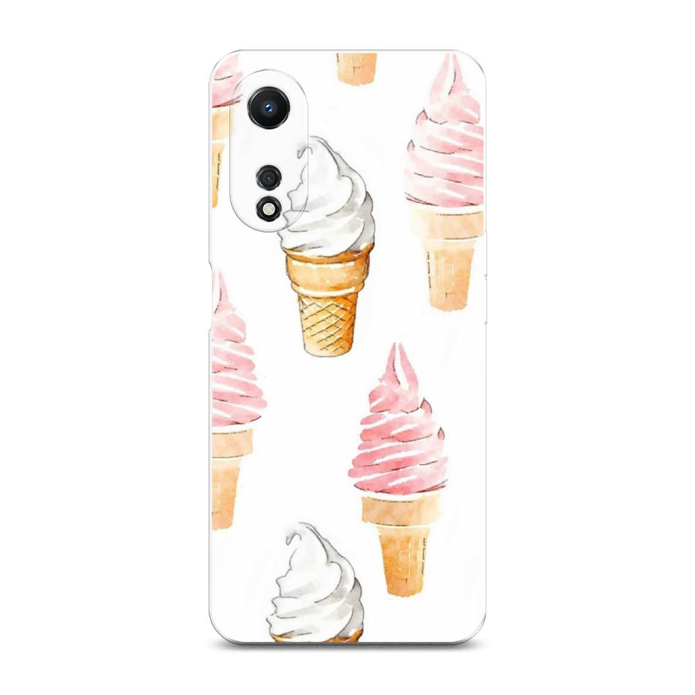 

Чехол Awog на Oppo A58 5G "Нарисованное мороженое", Белый;розовый, 2512450-10