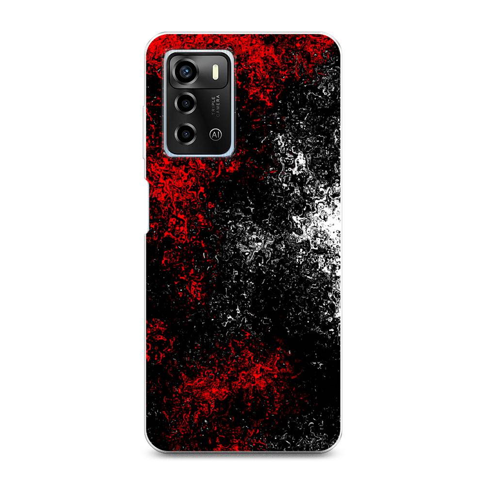 

Чехол для ZTE Blade A72/V40 Vita "Монотипия", Красный;черный;белый, 135450-3