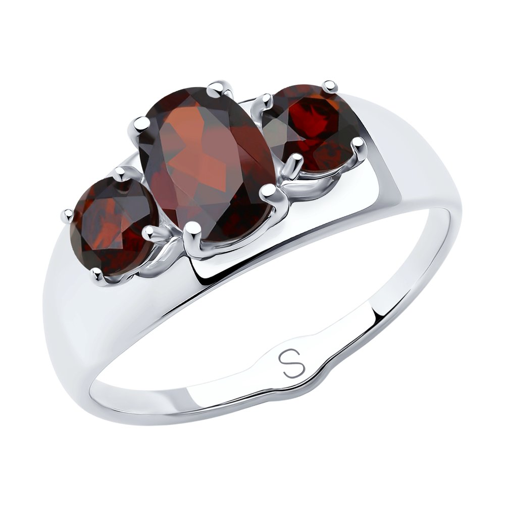 

Кольцо из серебра р. 19 Diamant 94-310-00556-2, гранат, 94-310-00556-2