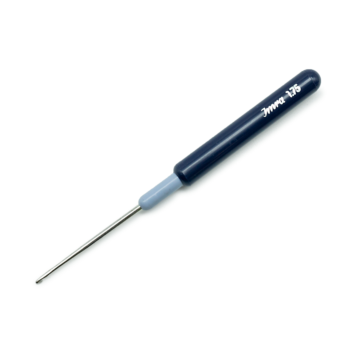 фото Крючок для тонкой пряжи с пластиковой ручкой и колпачком, сталь, 1,75 мм, prym175317