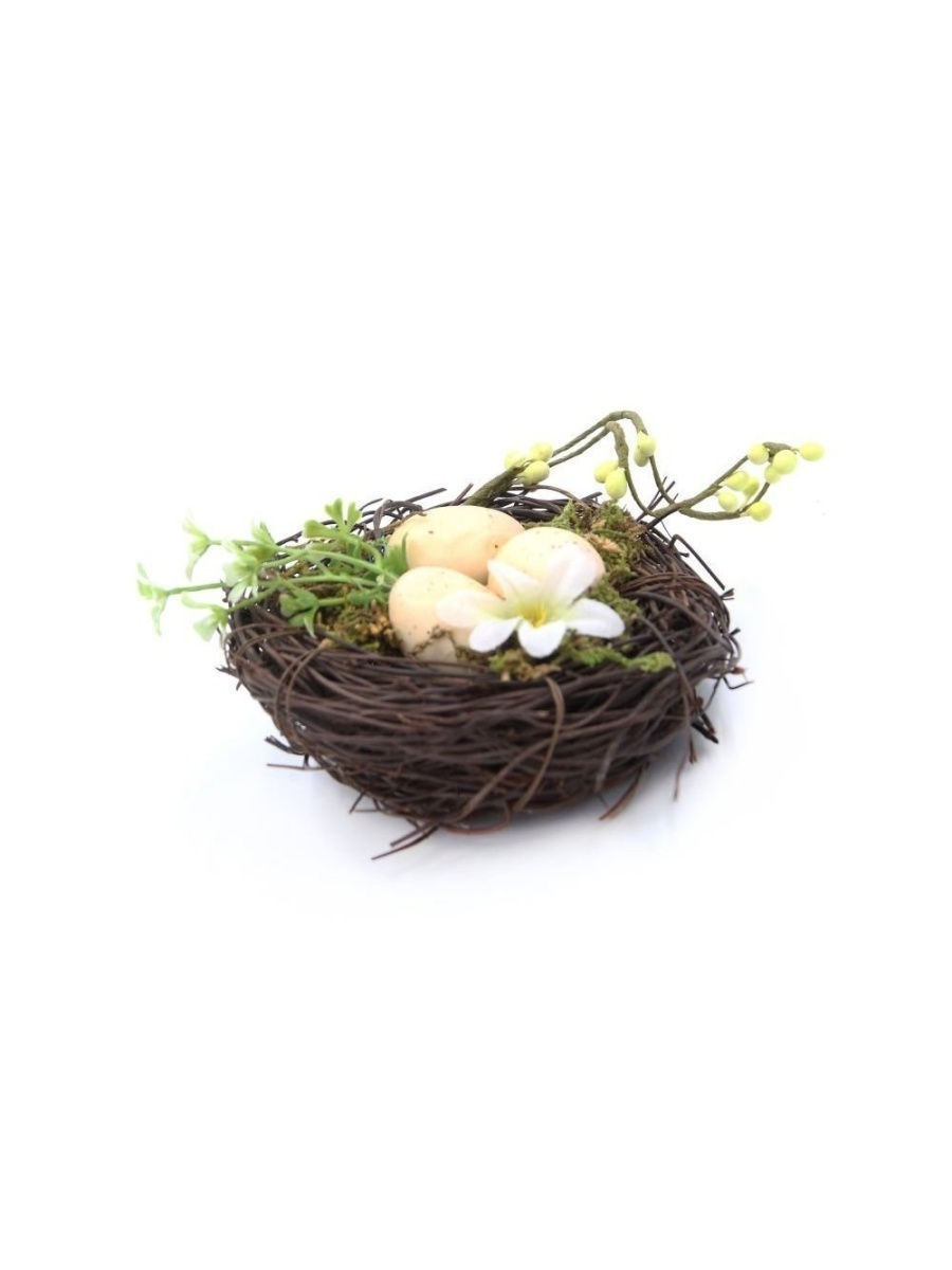 фото Подставка декоративная для яиц презент гнездо пасхальное 12 см
