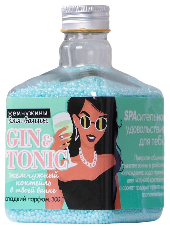 фото Жемчуг для ванны gin&tonic, 270 г, сладкий парфюм 7434784 чистое счастье