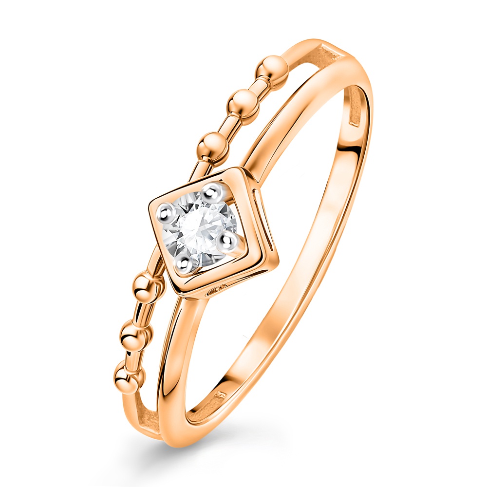 

Кольцо из золота р. , 585Gold 301011759, фианит, 301011759