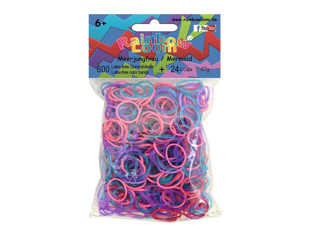 

Резиночки для плетения Rainbow Loom микс мармелад 600 шт