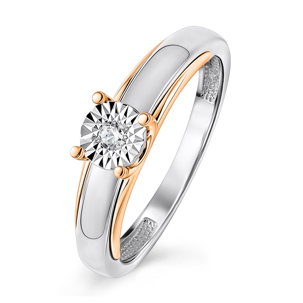 

Кольцо из золота р.  585Gold 101015149, бриллиант, 101015149