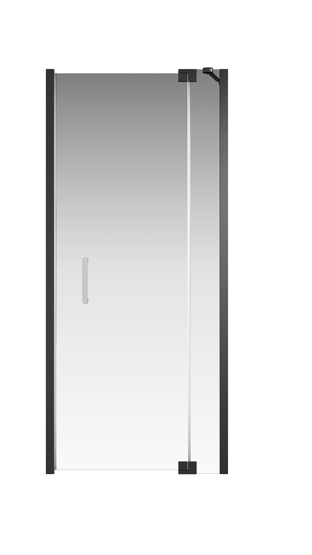 Душевая дверь Creto Tenta 123-WTW-90-C-B-8 стекло прозрачное EASY CLEAN, профиль черный, 9