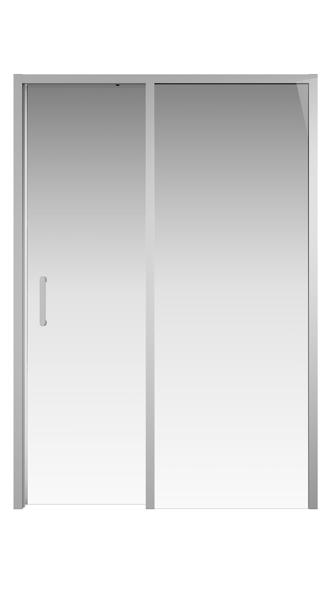 Душевая дверь Creto Nota 122-WTW-140-C-CH-6 стекло прозрачное EASY CLEAN профиль хром, 140