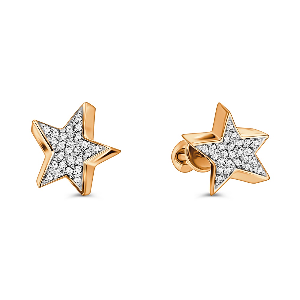 

Серьги из золота 585Gold 102007805, бриллиант, 102007805