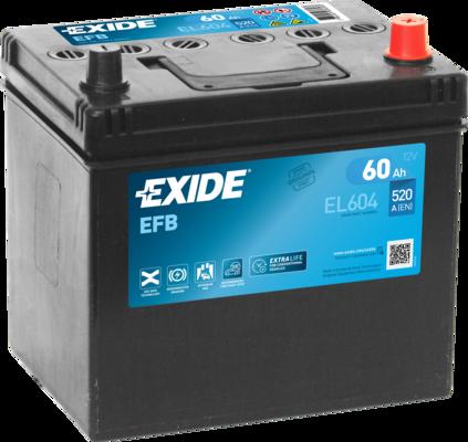 EXIDE EL604 EFB_аккумуляторная батарея! 19.5/17.9 евро 60Ah 520A 230/173/222 Carbon Boost