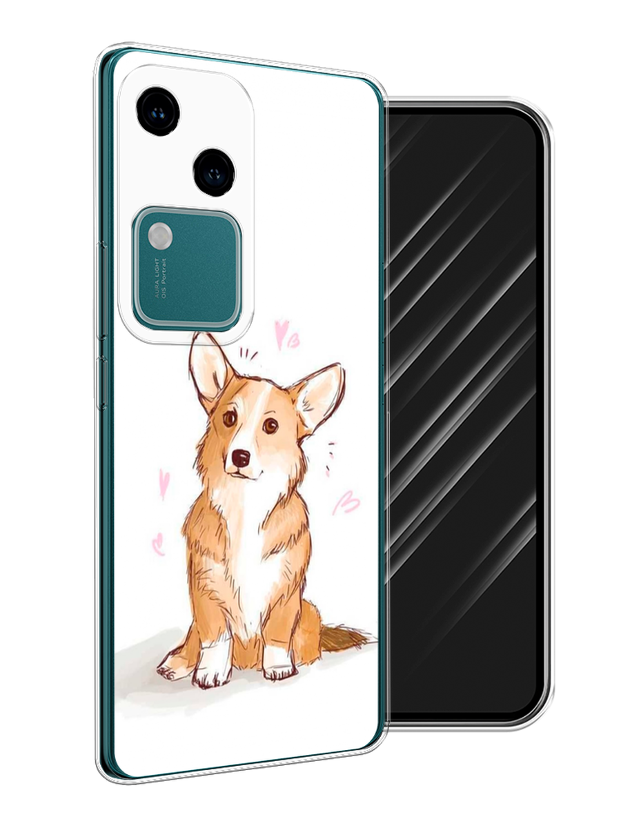 

Чехол Awog на Vivo V30/S18 "Корги любовь", Бежевый;белый, 2610150-1
