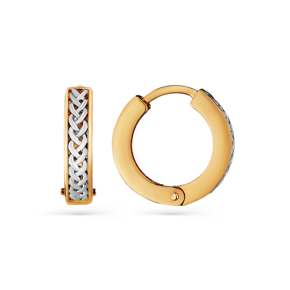 

Серьги конго из красного золота без вставки Carlin 2000535, 2000535