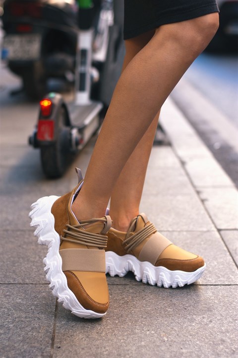 

Кроссовки женские Shoes Bellas 1089 бежевые 36 EU (доставка из-за рубежа), 1089
