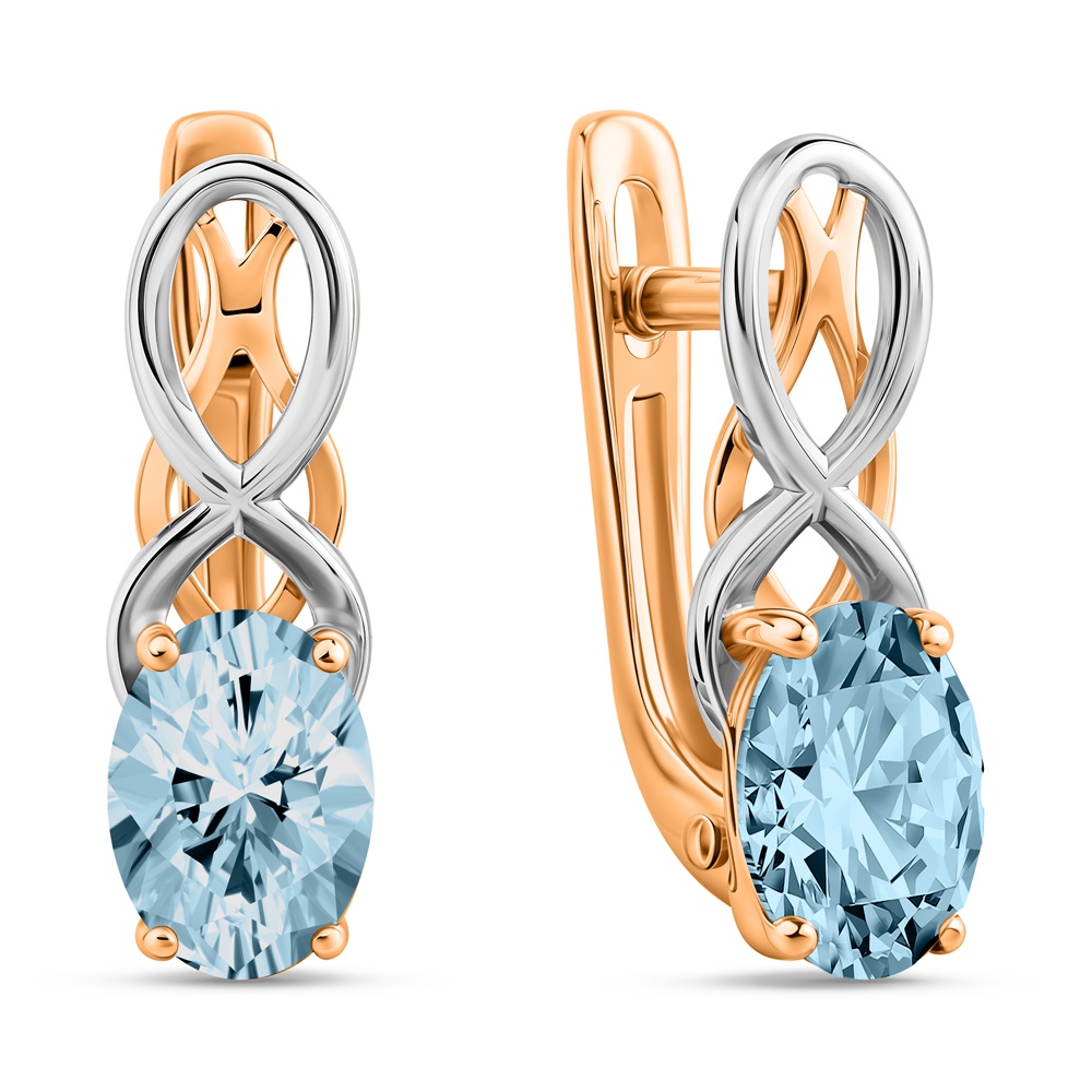 

Серьги из золота 585Gold 202008307, топаз, 202008307