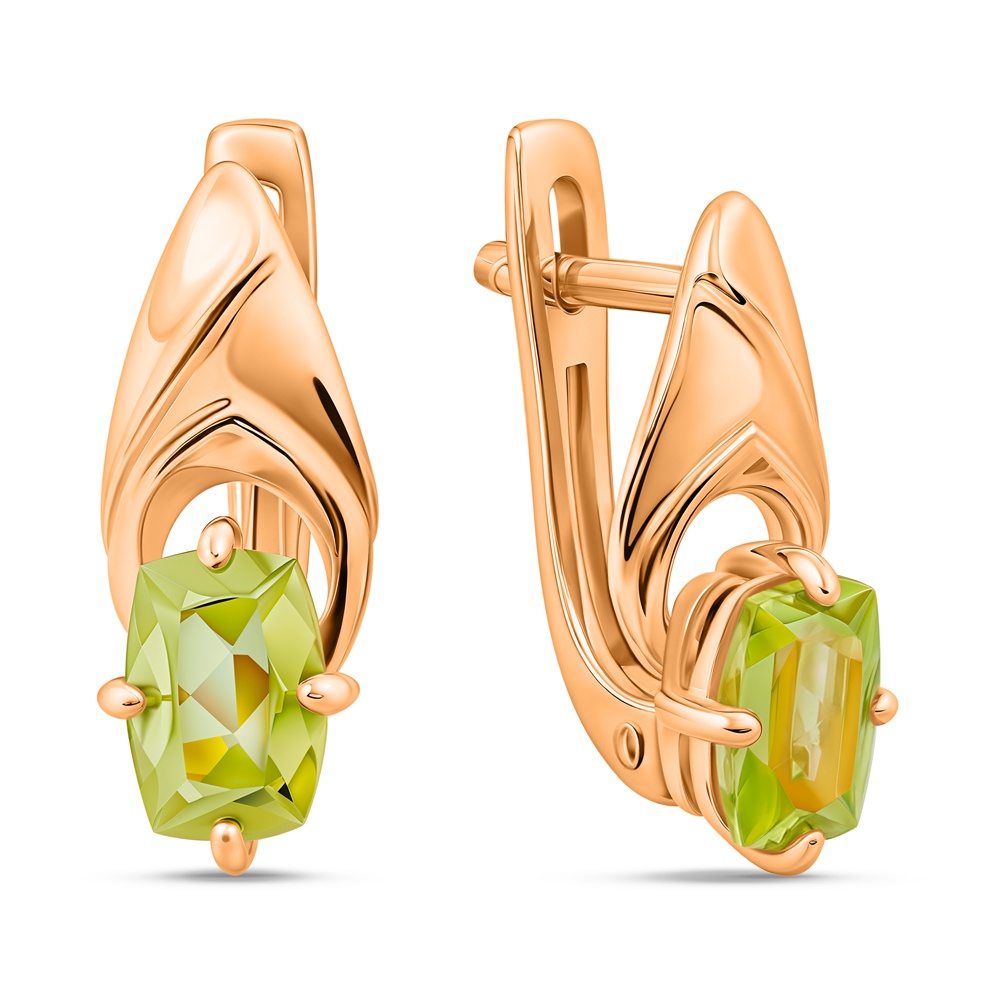 

Серьги из золота 585Gold 202008673, хризолит, 202008673