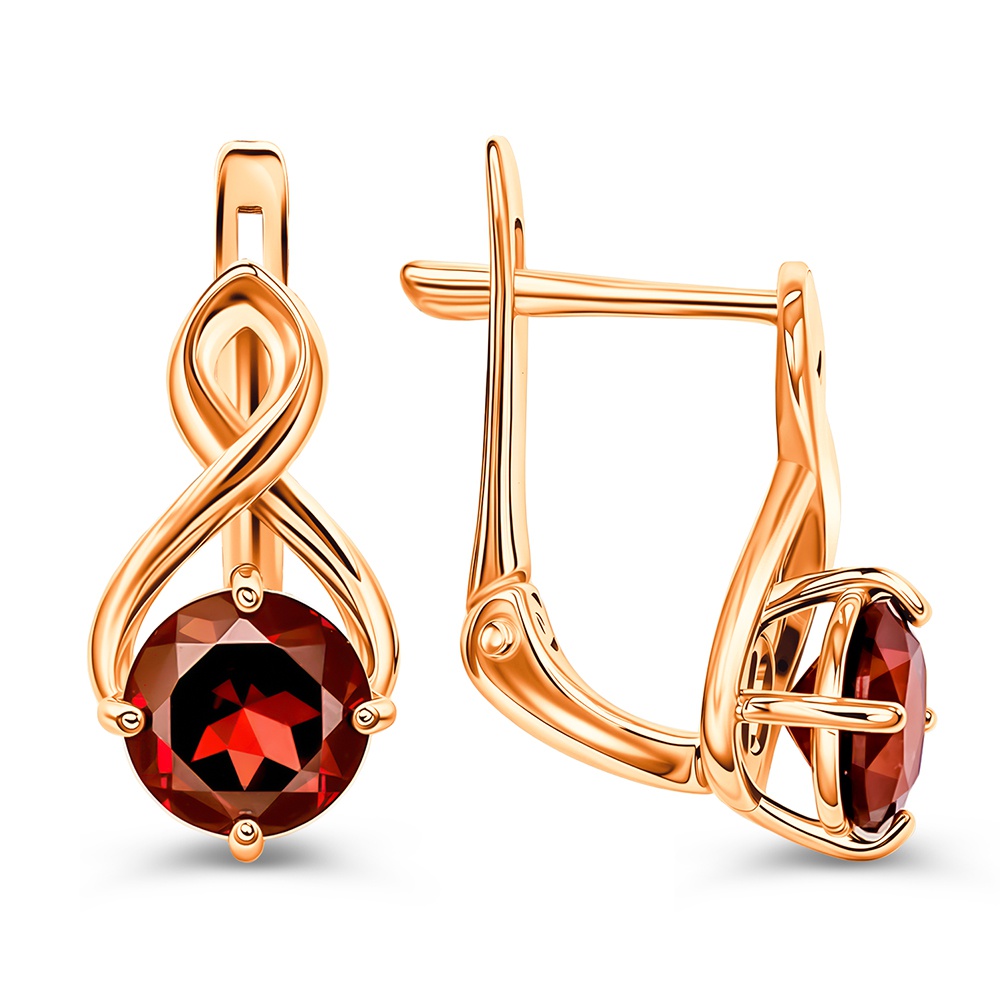 

Серьги из золота 585Gold 202008576, гранат, 202008576