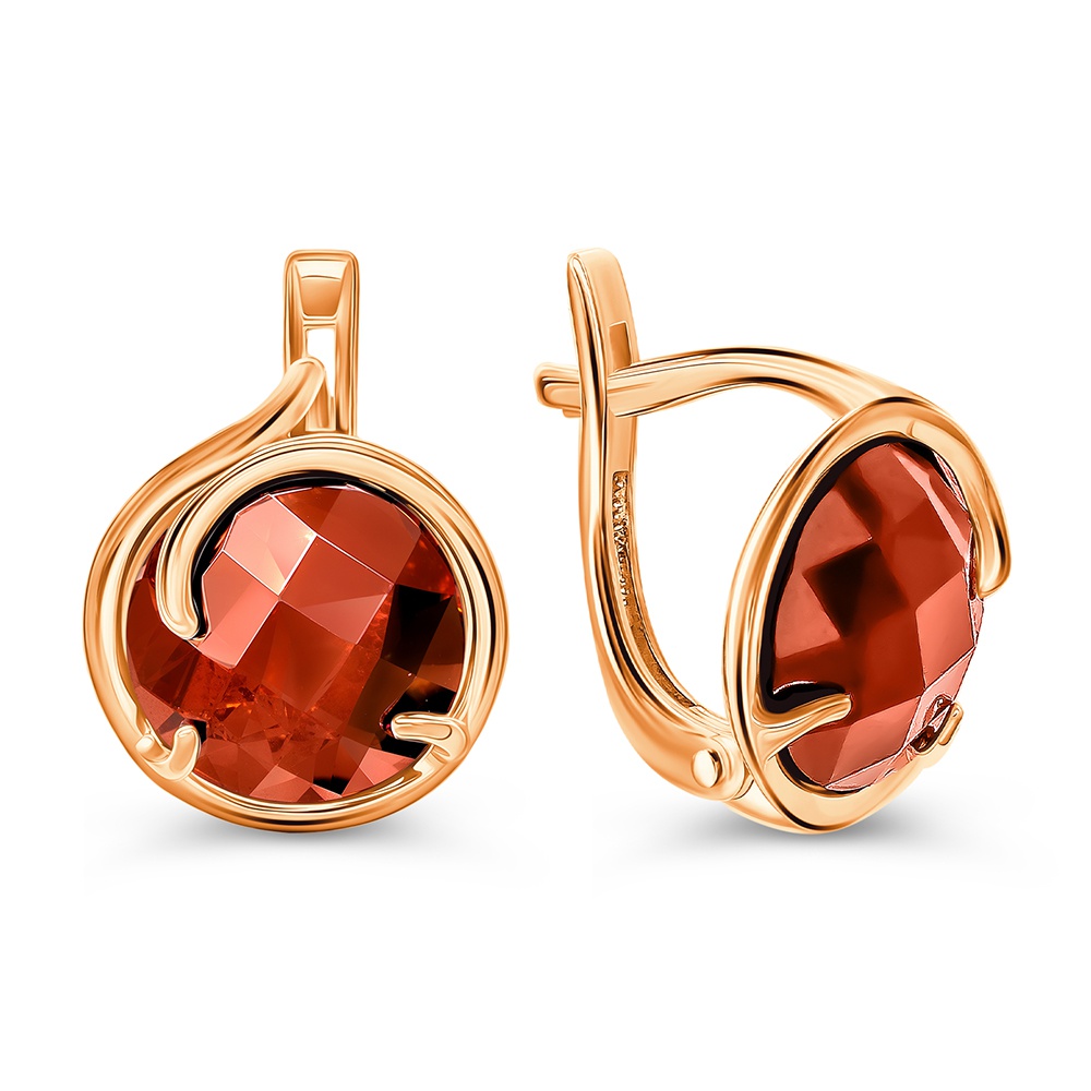 

Серьги из золота 585Gold 202008432, гранат, 202008432