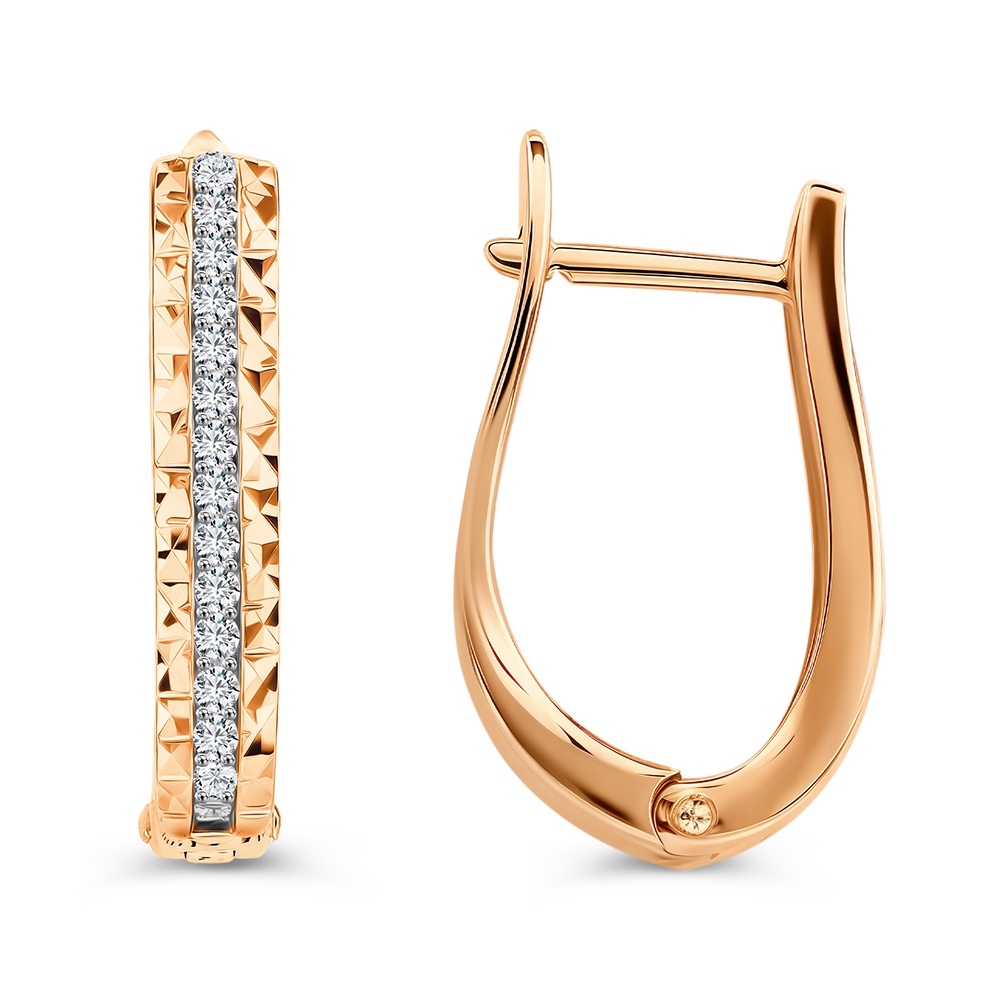 

Серьги из золота 585Gold 102006624, бриллиант, 102006624