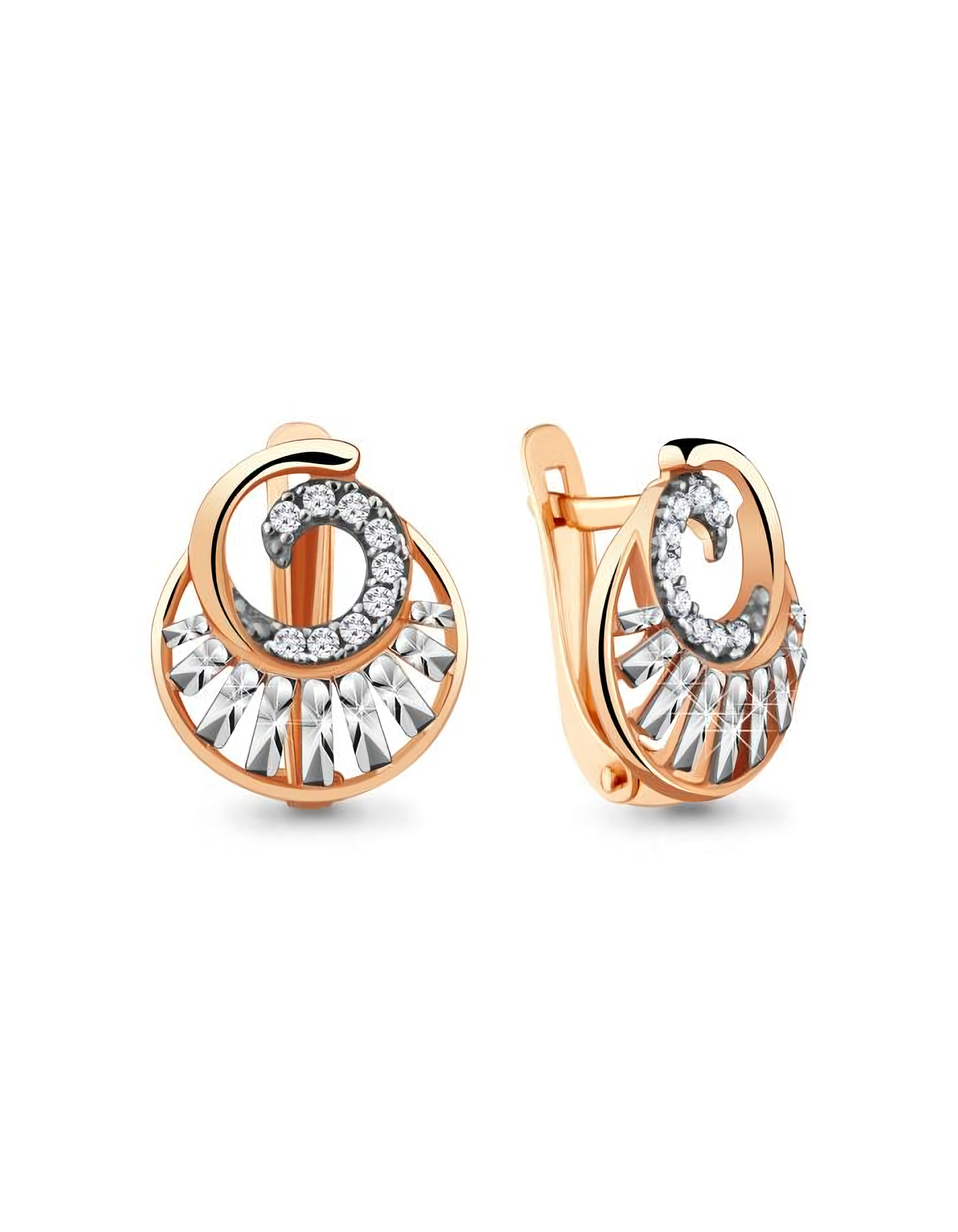 

Серьги из серебра TEO MAORI 848187А.6, фианит, 848187А.6