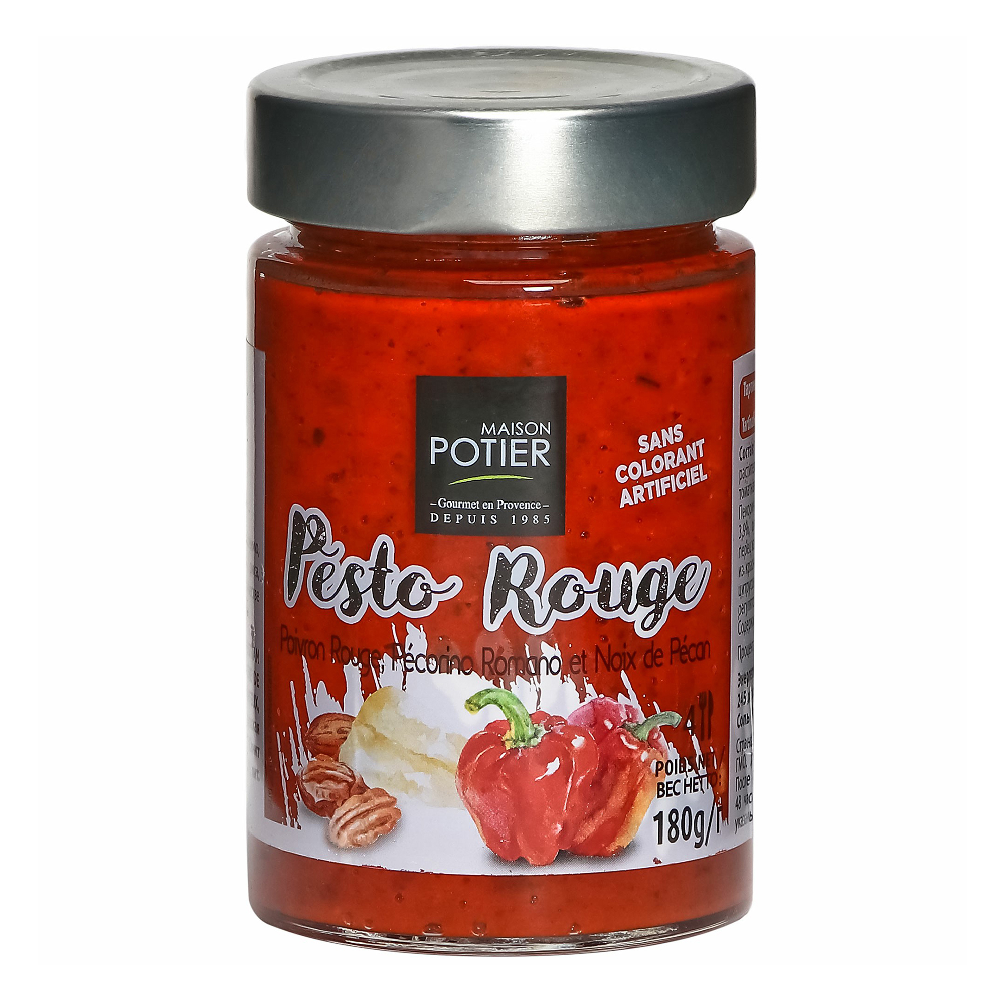 

Соус Potier Тартинад с красным перцем, сыром Пекорино и орехами Пекан 180 г