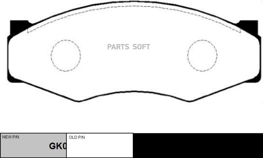 

Тормозные колодки Ctr GK0980