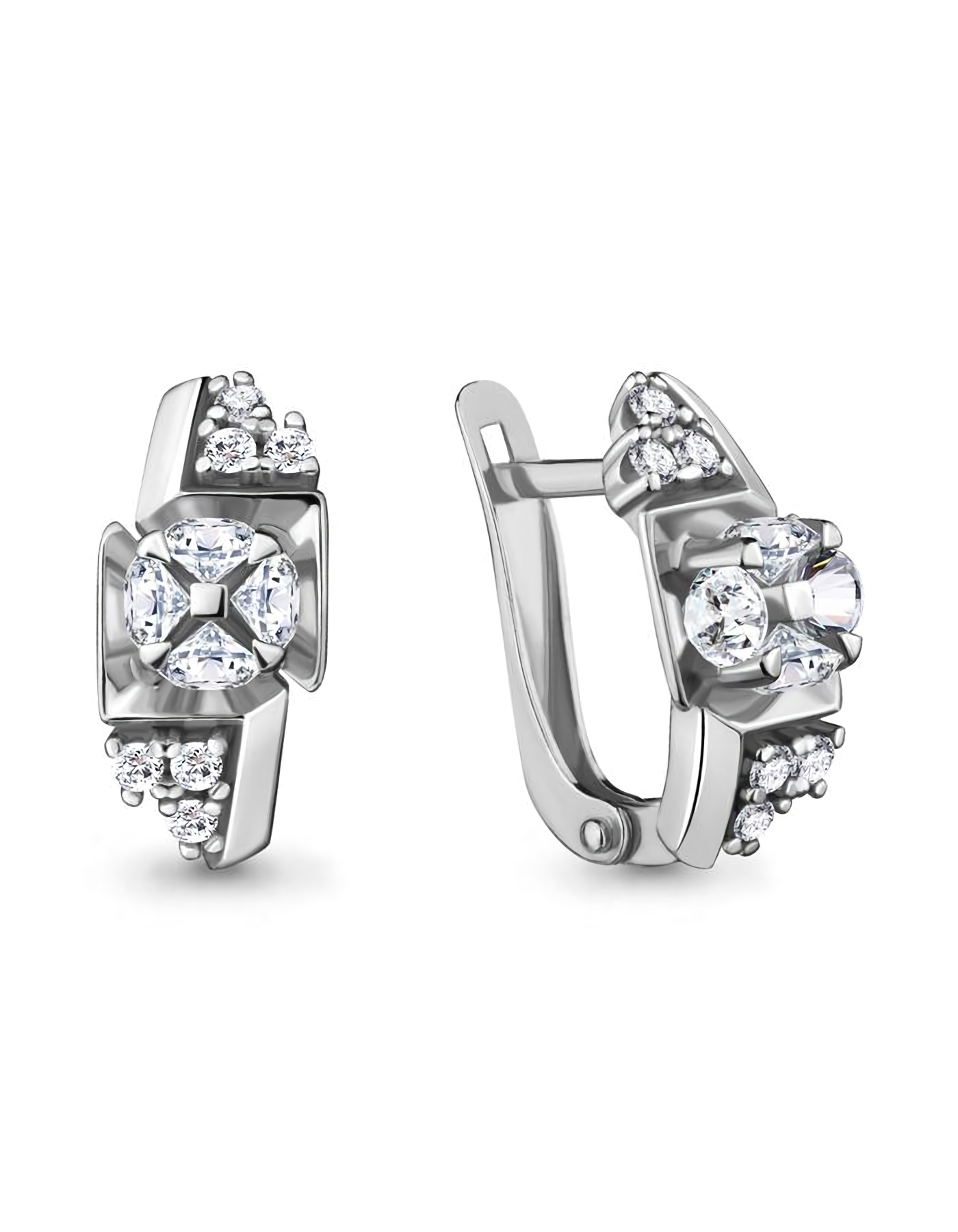 

Серьги из серебра TEO MAORI 848121А.5, фианит, 848121А.5