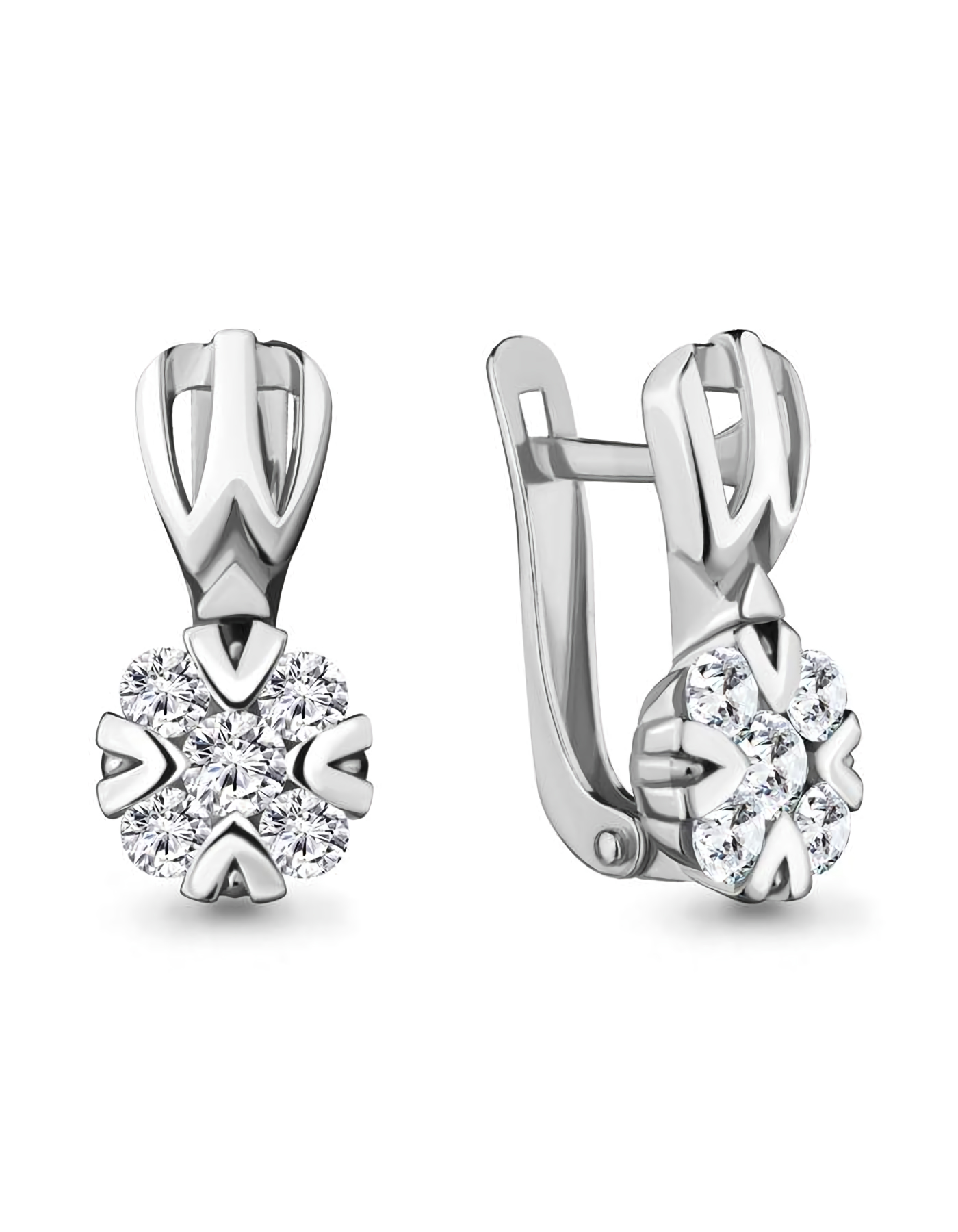 

Серьги из серебра TEO MAORI 848113А.5, фианит, 848113А.5