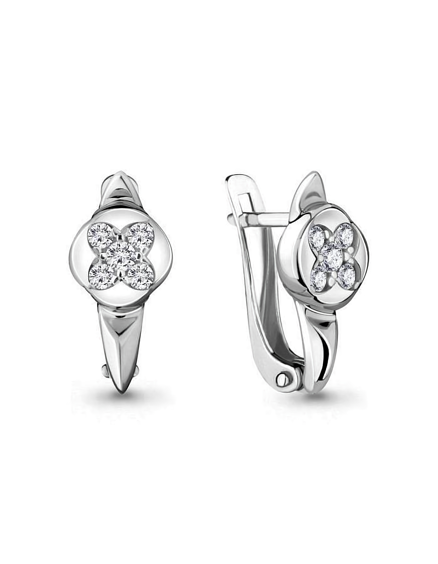 

Серьги из серебра TEO MAORI 848072А.5, фианит, 848072А.5