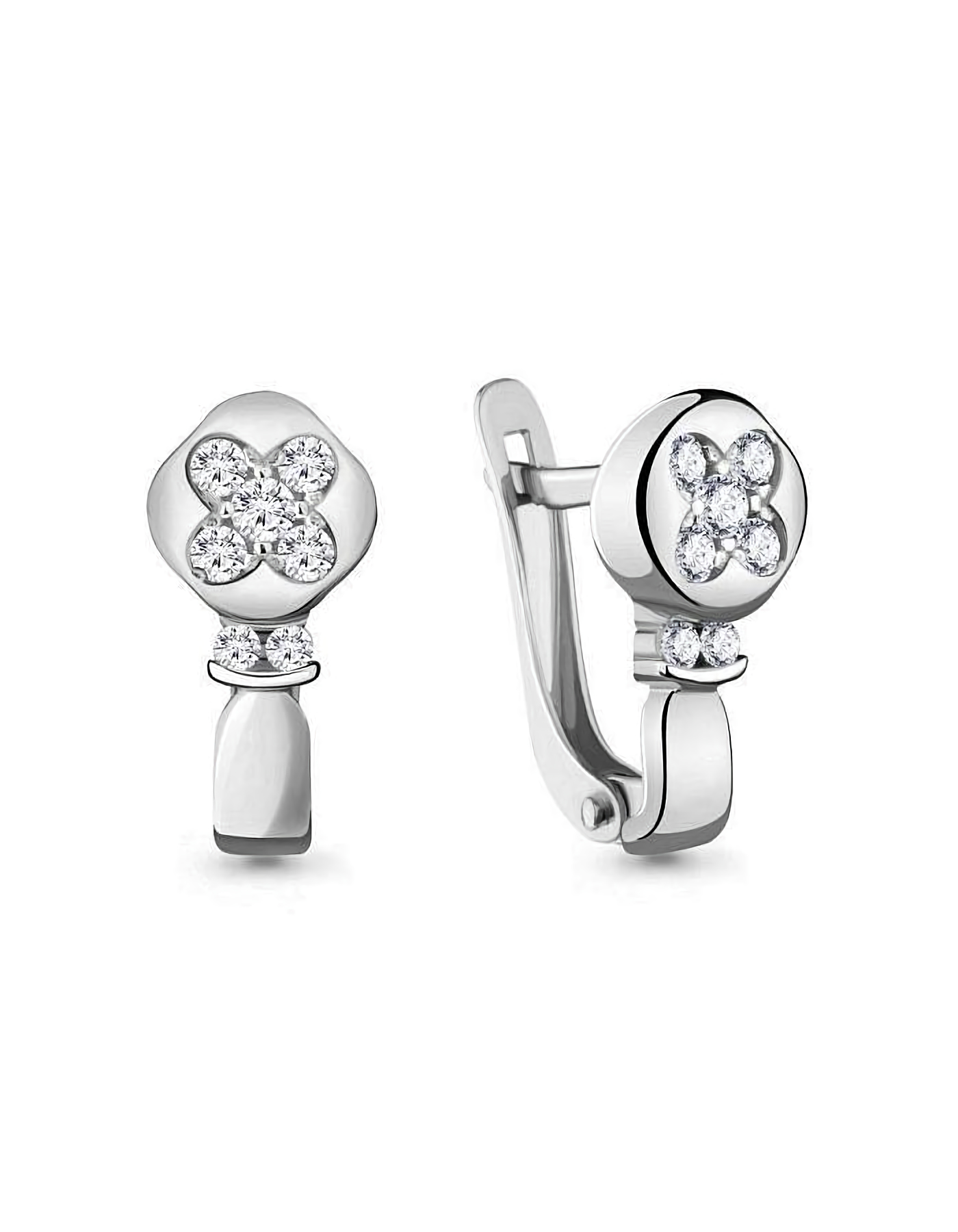 

Серьги из серебра TEO MAORI 848070А.5, фианит, 848070А.5