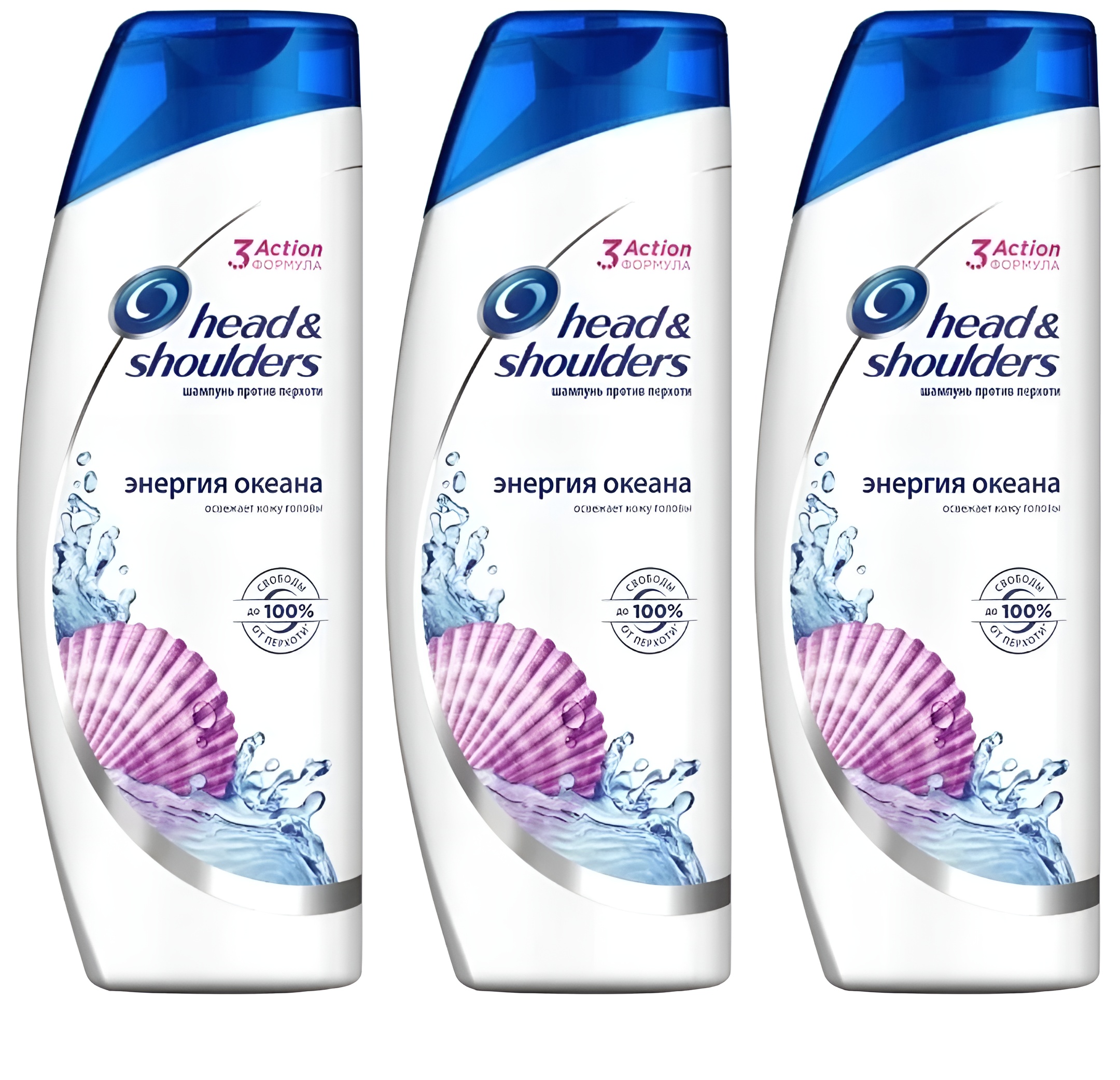 Шампунь и бальзам-ополаскиватель Head & Shoulders 2в1 энергия океана 400 мл 3 шт