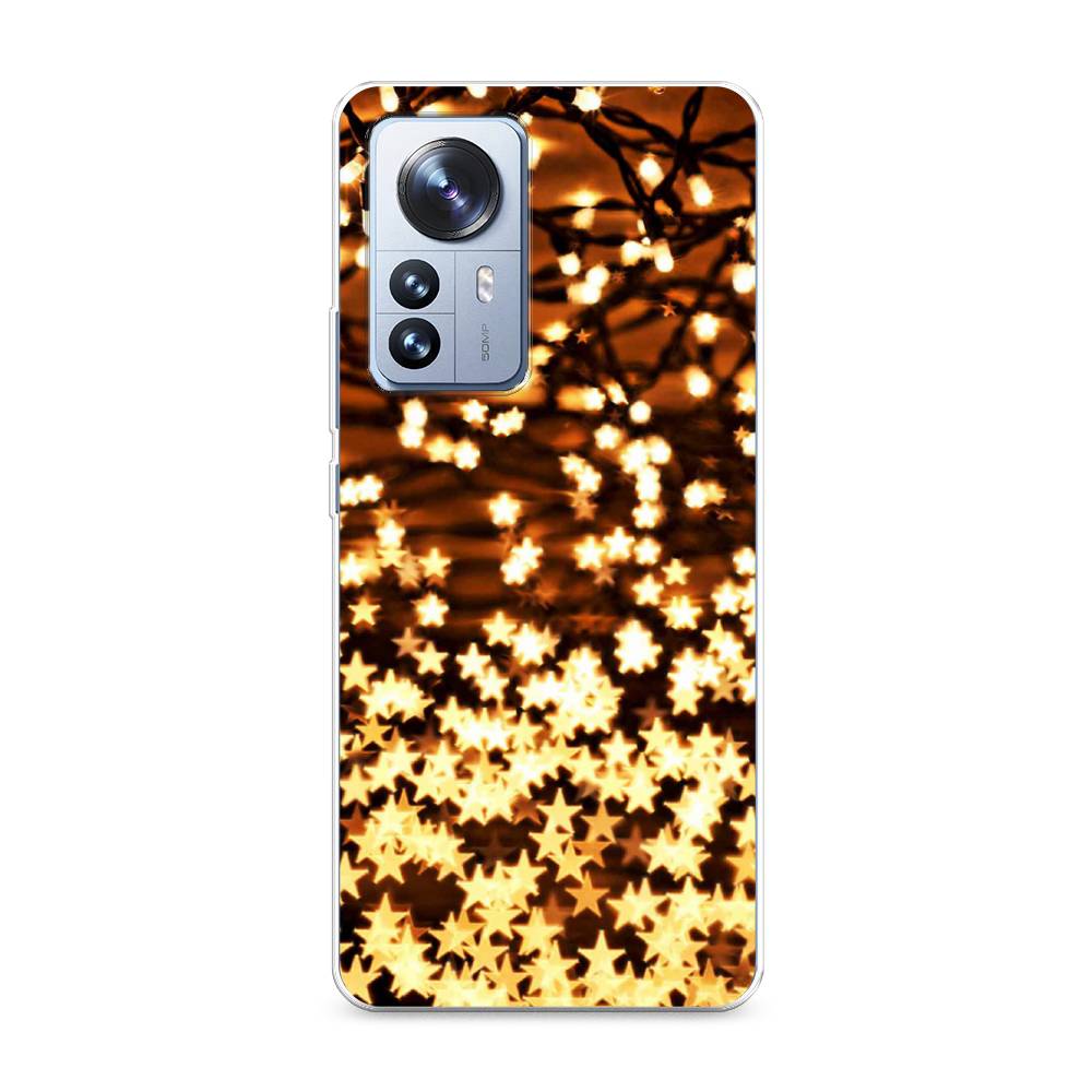 

Чехол на Xiaomi 12 Pro "Новогодняя гирлянда", Золотистый, 314450-5