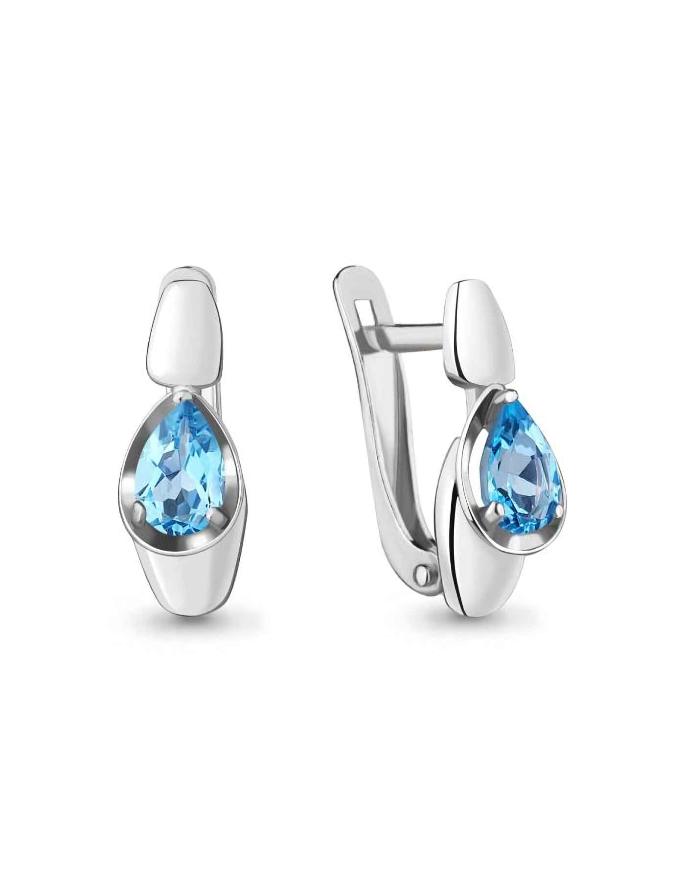 

Серьги из серебра TEO MAORI 84738305.5, топаз, 84738305.5