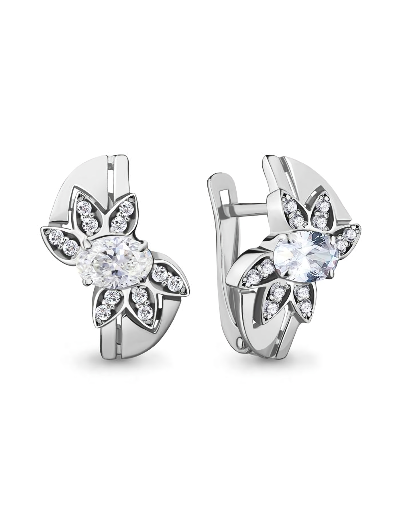

Серьги из серебра TEO MAORI 847187А.5, фианит, 847187А.5