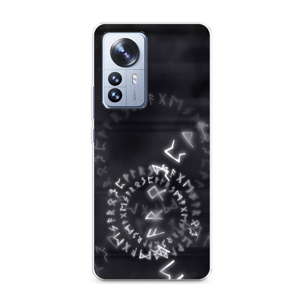 

Чехол на Xiaomi 12 Pro "Руны", Серый;черный, 314450-3