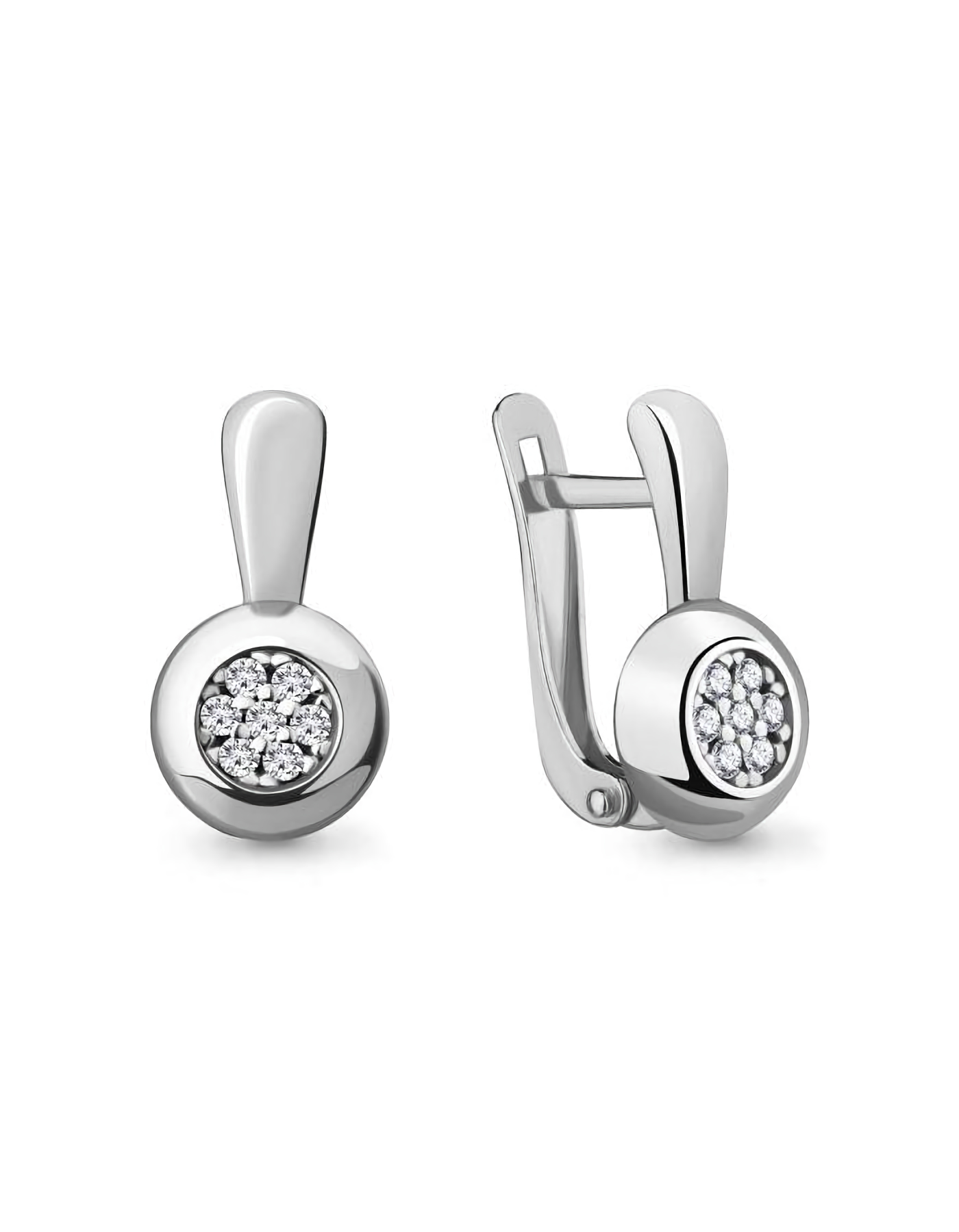 

Серьги из серебра TEO MAORI 846998А.5, фианит, 846998А.5