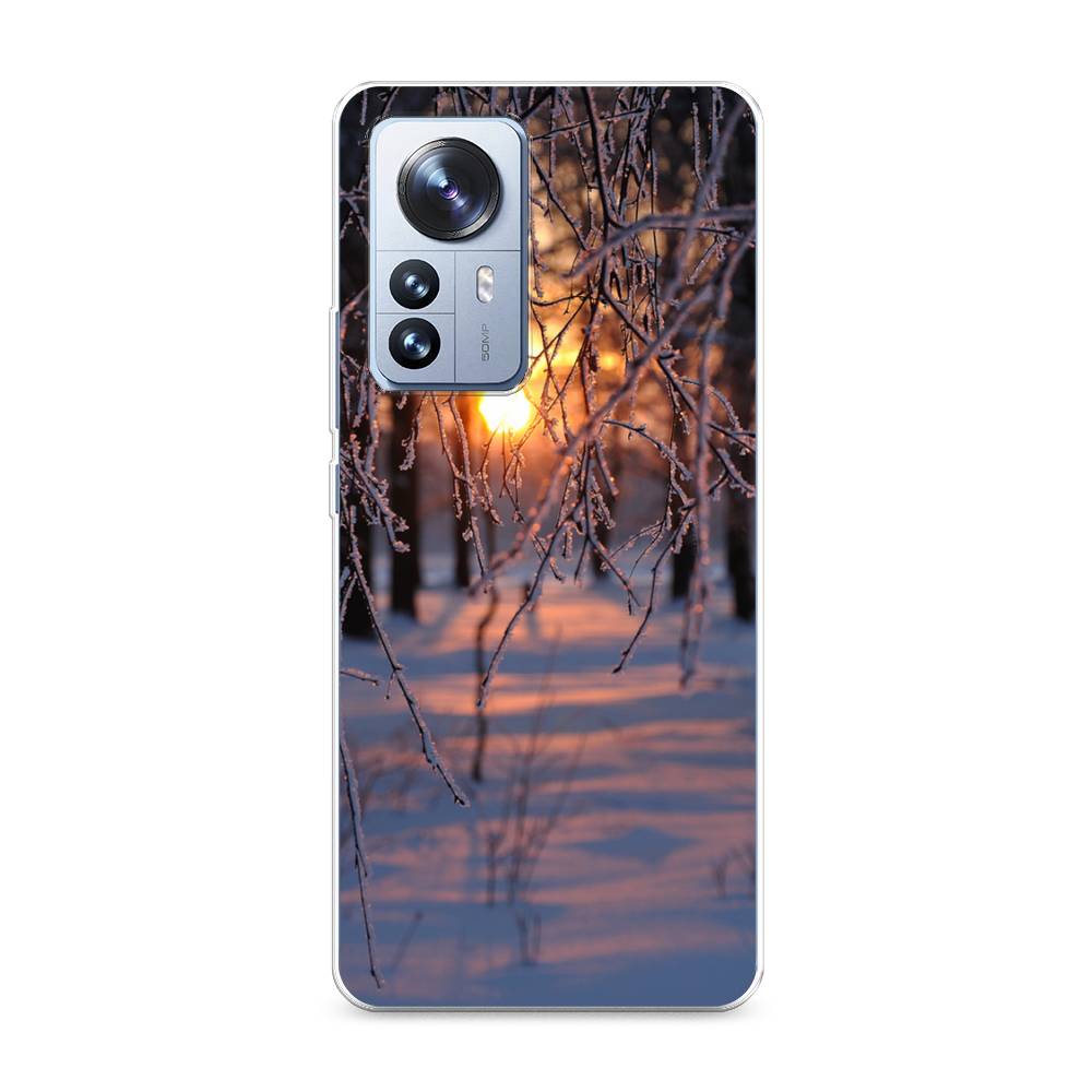 

Чехол на Xiaomi 12 Pro "Зима 7", Оранжевый;розовый;черный, 314450-2