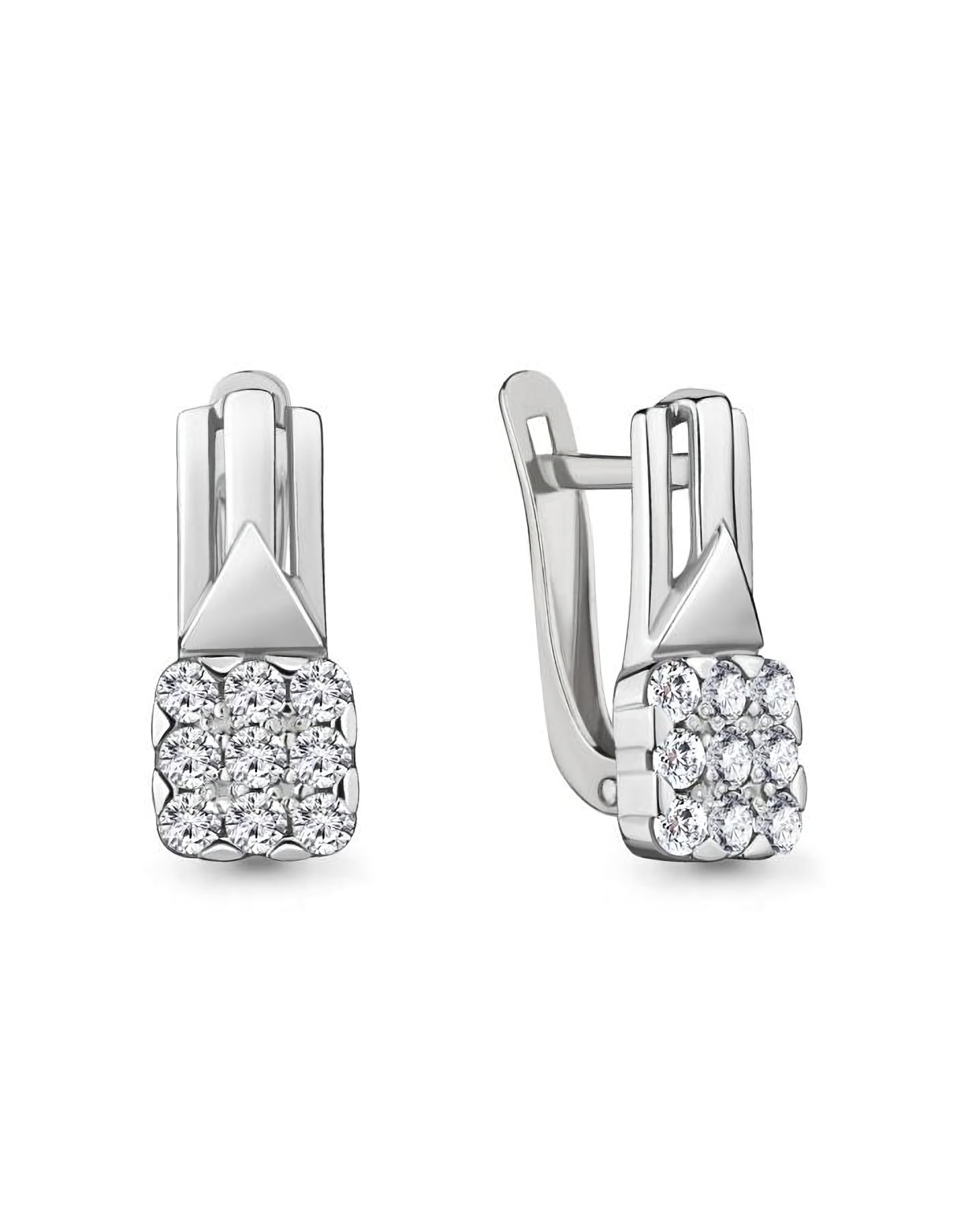 

Серьги из серебра TEO MAORI 846974А.5, фианит, 846974А.5