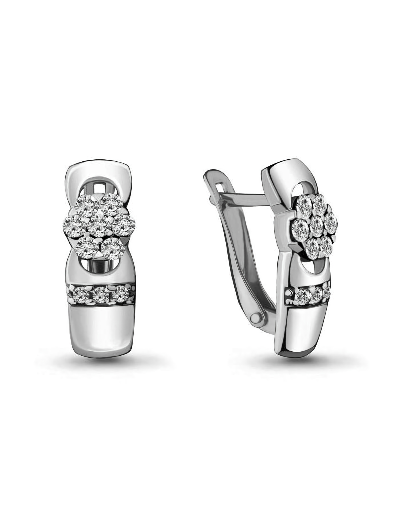 

Серьги из серебра TEO MAORI 846973А.5, фианит, 846973А.5